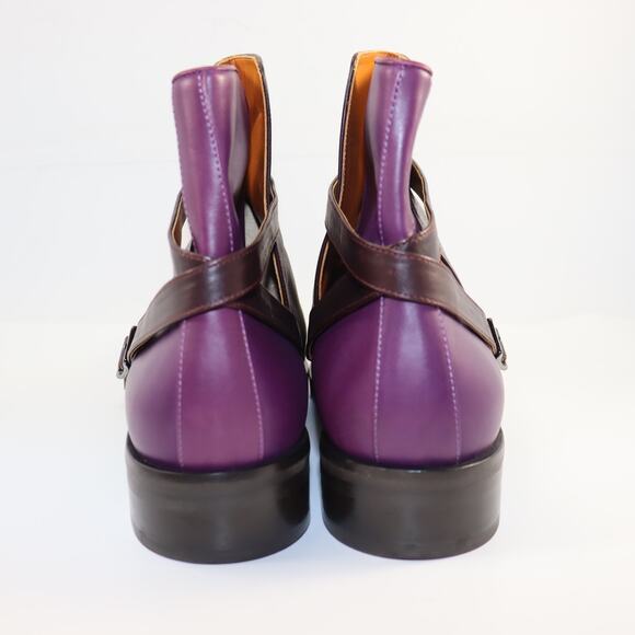 Etro Milano Men’s Leather Boots – Size 44 EU, Made in Italy, Unworn - Picture 5 of 7